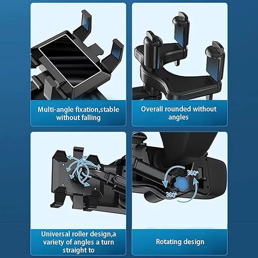 Meisuk Car Rear View Mirror Mobile Phone Holder