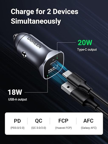 UGREEN PD 24W Car Charger