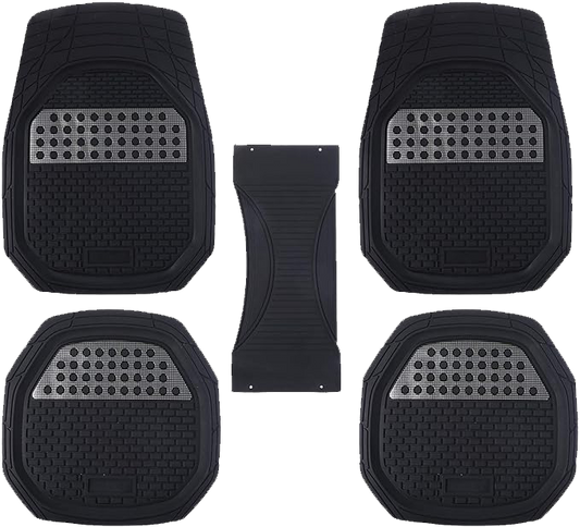 3D Car Mat 4pc Front &amp; Rear Rubber Floor Mats for Cars,